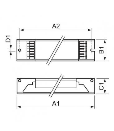 HF Pi 1 14 21 24 39 TL5 EII Electronic Ballast 11138-23118