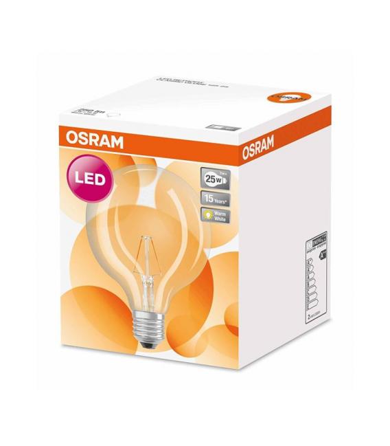 Lámpara LED Esférica 2W 827 E27 Filamento - Classic Globe – foto