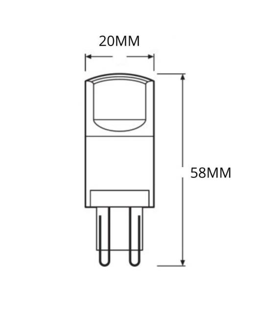 Lámpara LED Parathom PIN 40 3.8W Blanco Frío G9 – foto