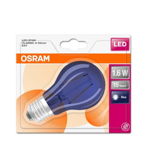 Lampada LED blu Star Deco Classic A 15 - Lampade LED colorate – Foto