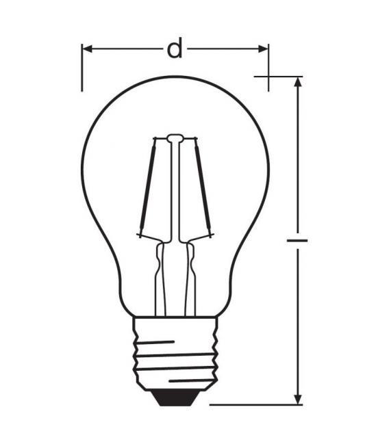 LED Lamp Classic A 15 1.6W Warm White E27 – photo