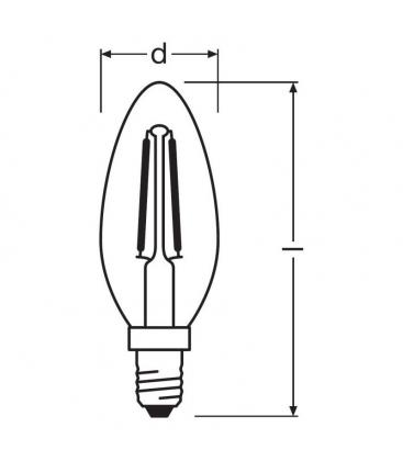 LED-Klassik-Kerze B15 1.4W 827 E14 - Klassische LED-Kerzenlampen 11192-23329