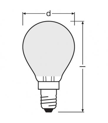 Mini Lámpara LED 4,5W P 40 - E14, 827 220V FR: Iluminación 11197-23359