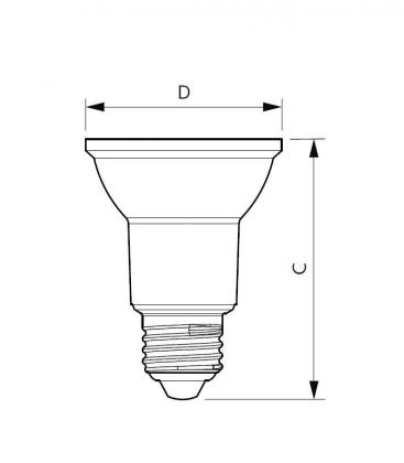 Master LEDspot CLA D 6 - Lámpara LED regulable 50W E27 PAR20 11283-23833