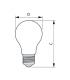 LEDBulb D 5,5 40W 220V 822 827 A60 CL E27 dimm 11294-23870