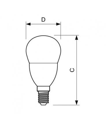LEDlustre ND 4 25W E14 Mini Lampada - Illuminazione classica ed efficiente. 11309-23930