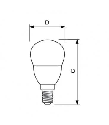 Mini lámpara LED LED LEDlustre ND 3.5 - 25W, 220V, casquillo E14 11332-24031