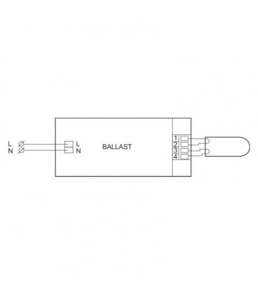 HF M Rot 124 SH TL5 PL-L Elektronisches Vorschaltgerät 11438-24401