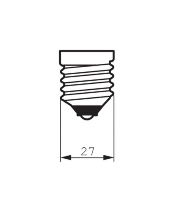 25W Mini LEDLuster ND 2.2 sijalka - 220V, E27, P45 FR, 827 – fotografija