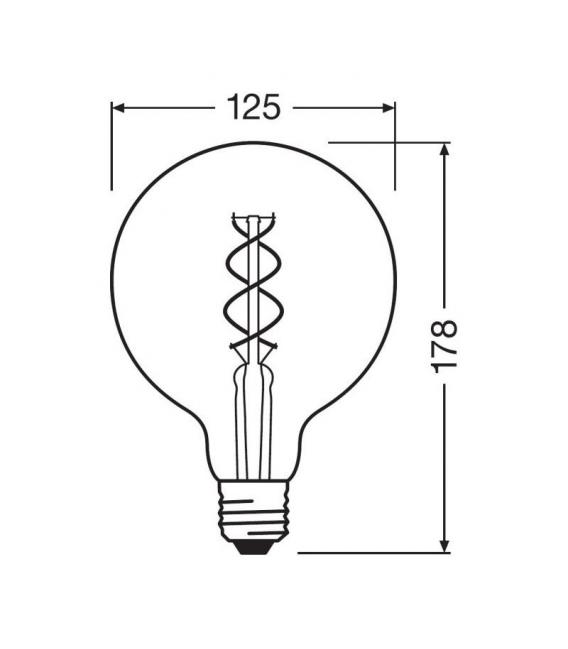 Vintage 1906 Globe LED Lampe - 5W 820 Lumen E27 – foto
