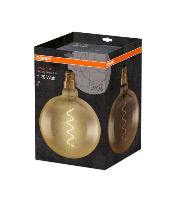 Lampe LED Globe Vintage 1906 - 28 5W, douille E27 – Photo