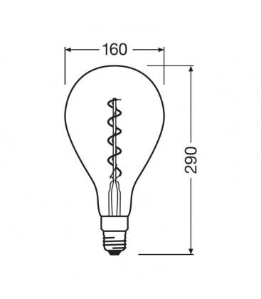 Lámpara LED Decorativa Vintage 1906 - E27 5W 820 Lumens 11516-24780