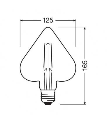 Lampada LED a cuore vintage 1906 - Illuminazione decorativa 11519-24798