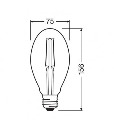 Lampada LED ovale vintage 1906 - Illuminazione decorativa 11520-24803