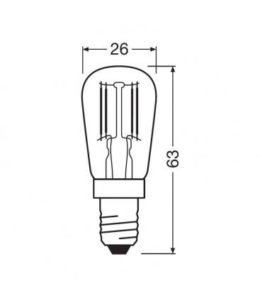 LED svetilka Parathom Special T26 2.8W 865 E14 Hladilnik Šivalni stroj 11526-24833