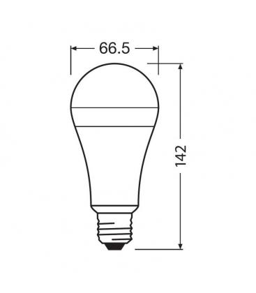 Lampe LED Parathom Classic A Facility 8.5W 827 E27 - Lampes LED 11528-24842