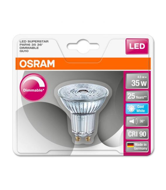 Lampada LED Superstar Par16 35 dimmerabile - 4,5W, 940 CW, 36° di fascio – Foto
