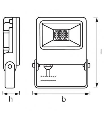 LED Endura Flood 20W 830 DG IP65 - LED-Fluter 11602-25234