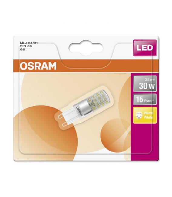 LED Lamp Star PIN 30 2.6W Warm White G9 – photo