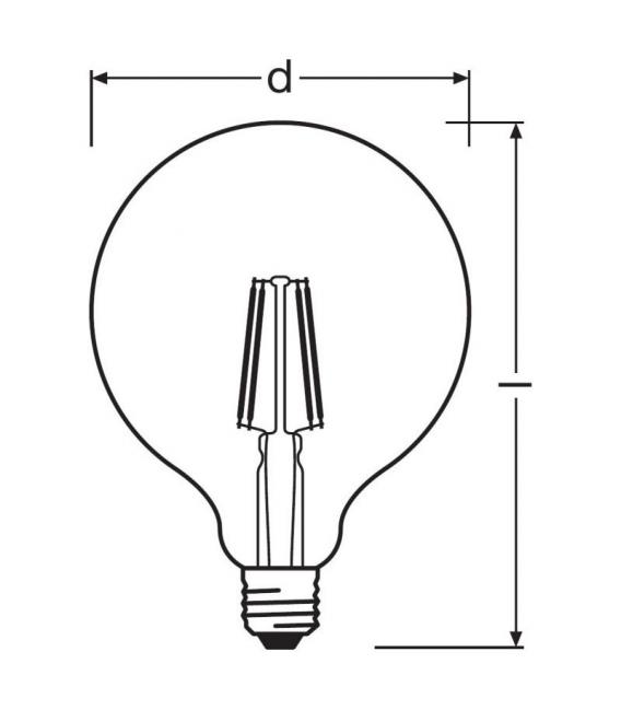 Classic Globe 60 LED - Lumière blanc chaud – Photo