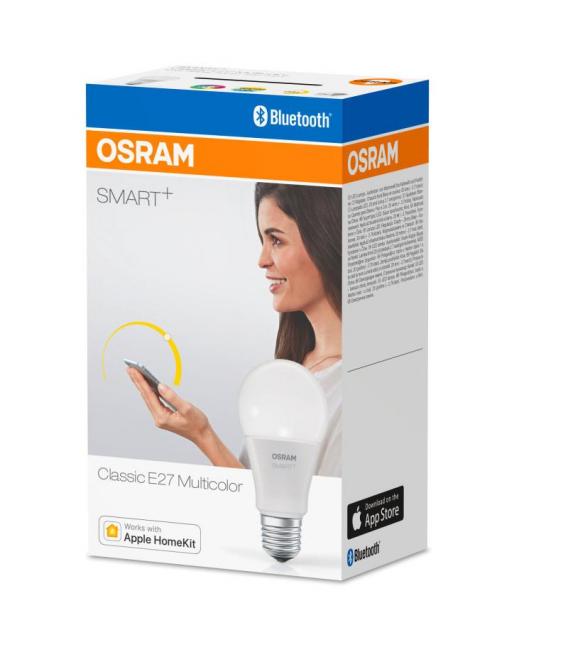 SMART+ Classic A RGBW 60 10W E27 Multicolore Apple HomeKit – Foto