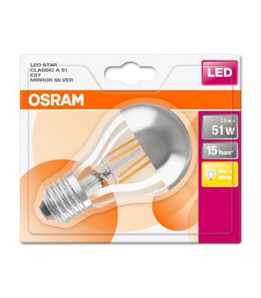LED Decorative Lamp Classic Mirror Silver 7W E27 11687-25694