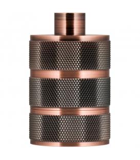 Portalampada decorativo Alu Grid E27 rame antico