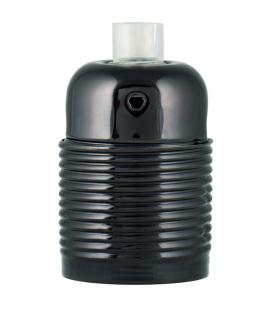 Decorative Lampholder metal E27 black