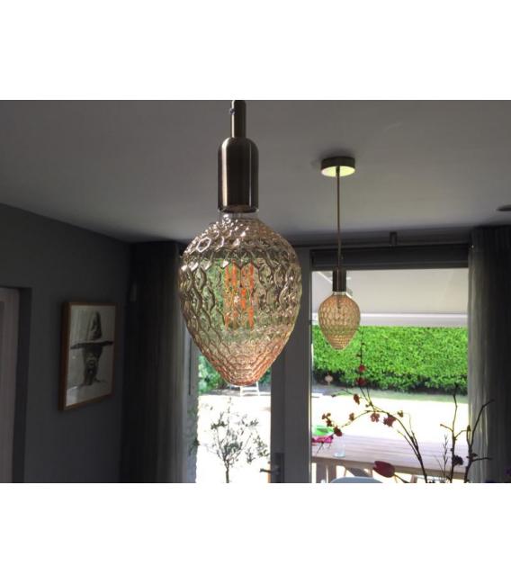 Antike Bronze Alu-Flasche E27 Dekorative Lampenfassung – foto