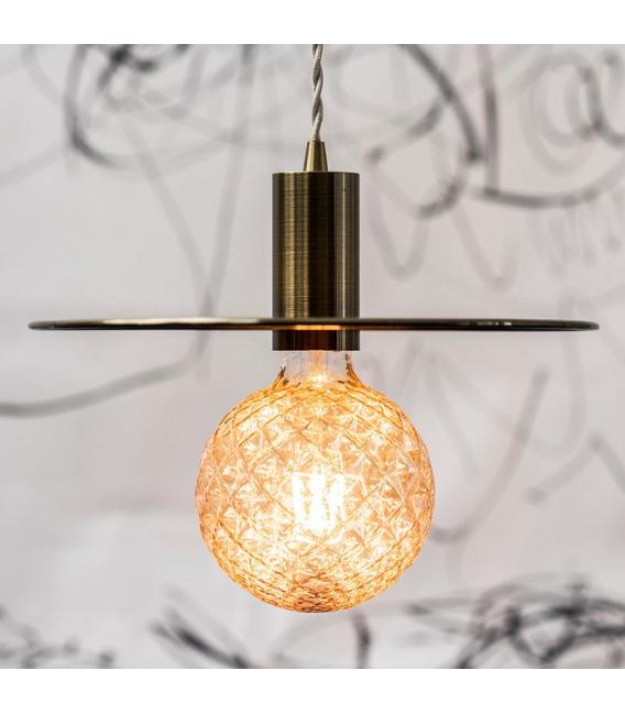 Lampe décorative bronze antique E27 Alu Long – Photo