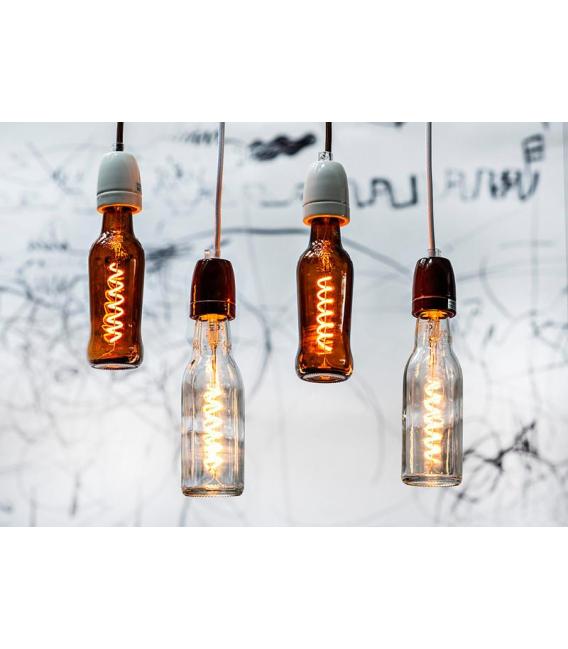 Lampe décorative en porcelaine E27 marron – Photo