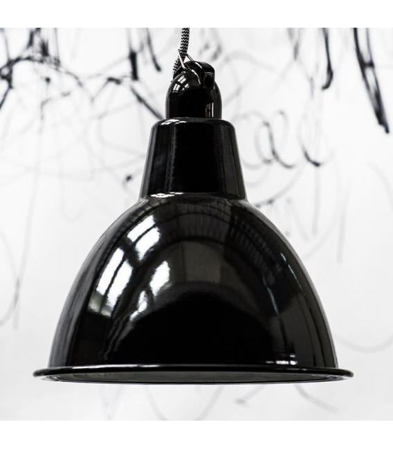 Gancio per portalampada decorativo E27 in porcellana nera – Foto