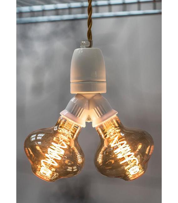 Douille blanche pour lampe E27 2x douilles de lampe décorative – Photo