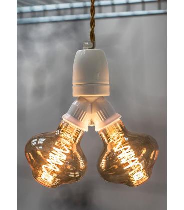 Douille blanche pour lampe E27 2x douilles de lampe décorative 11718-25821