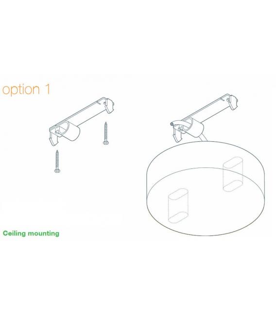 Ceiling Smart Cup PP Medium Mat Red - Rosetones y Copas – foto