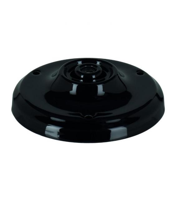 Plafonnier en porcelaine noire - Rosettes et coupes élégantes – Photo