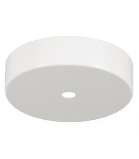 Rosette pour plafond en métal blanc + cordon de serrage blanc