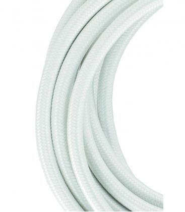 Elevate il vostro spazio con cavo tessile decorativo bianco da 3 metri 11761-26039