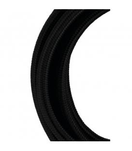 Cavo tessile decorativo 2C nero 50m