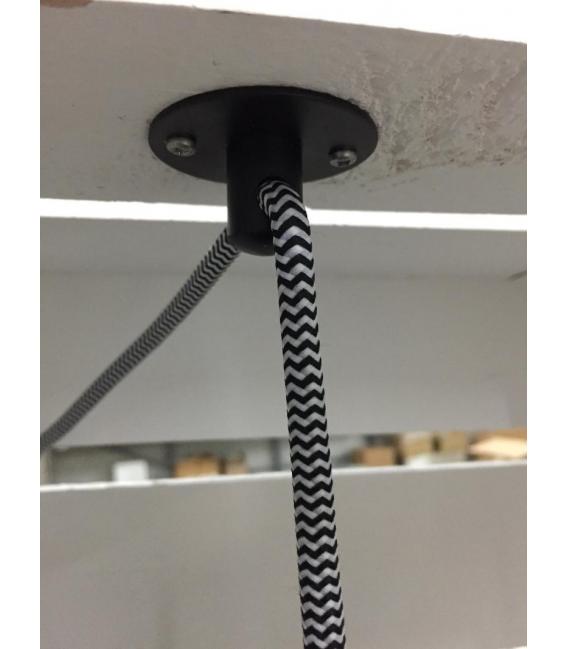 Elegante Cable Textil: Realce su espacio con 3 m de blanco y negro – foto