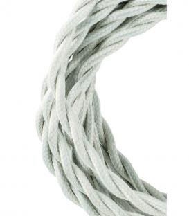 Cable textil decorativo trenzado 2C beige 3m