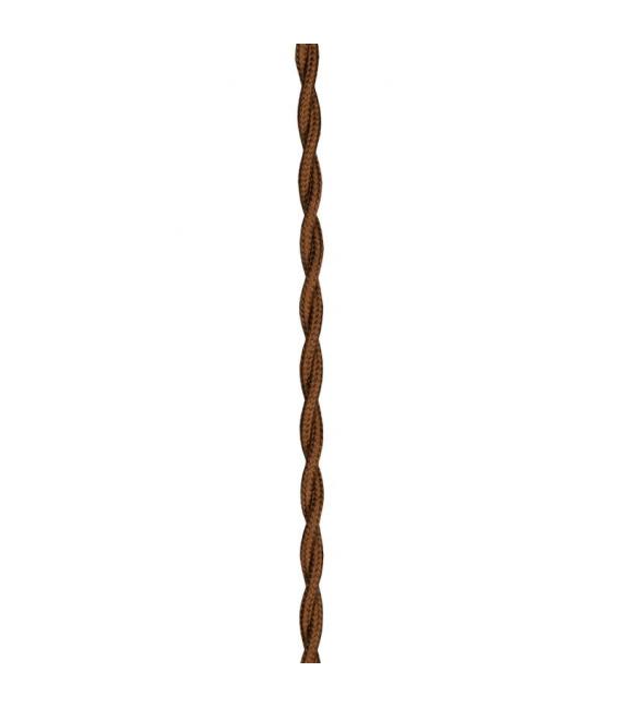 Élevez votre espace avec Twisted 2C Brown Textile Cable – Photo
