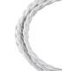 Cable textil decorativo trenzado 2C blanco 3m 11792-26108