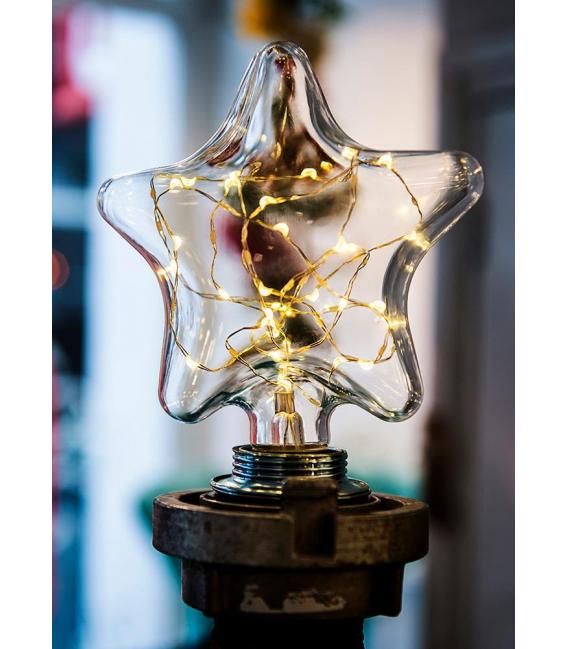 Lámpara LED Decorativa - Estrella 1.5W Blanco Cálido E27 – foto