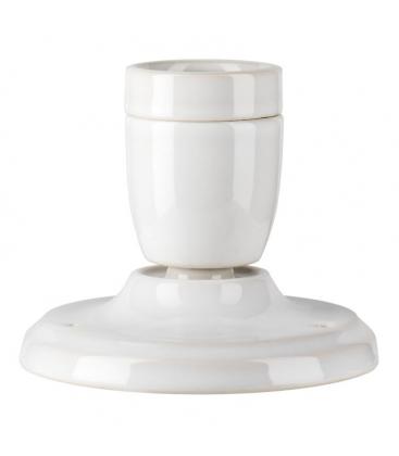 Élevez votre espace avec le luminaire décoratif E27 en porcelaine blanche 11816-26174