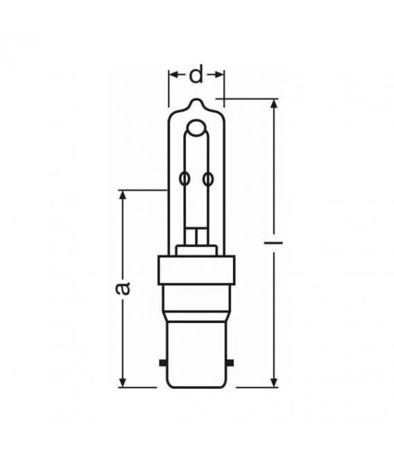 Lampadina alogena JDD 40W Ba15d Clear - 220V – Foto