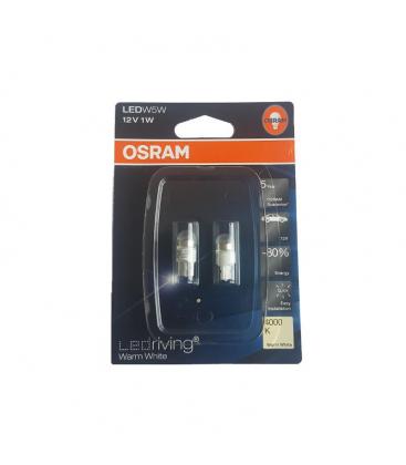 LED nadomestne žarnica 2850WW 1W 12V W5W 4000K - avtomobilske žarnica Dvojni paket 8037-26223