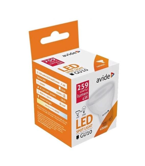 Spot Alu 4W NW LED Lamp - Plastique durable, 110° Beam – Photo