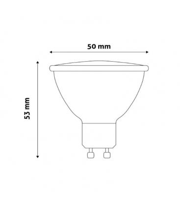 Spot Alu 4W NW LED-Lampe - Langlebiger Kunststoff, 110° Abstrahlwinkel. 11834-26229