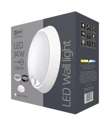 Lampada da parete rotonda a LED con sensore 14W NW 11839-26242